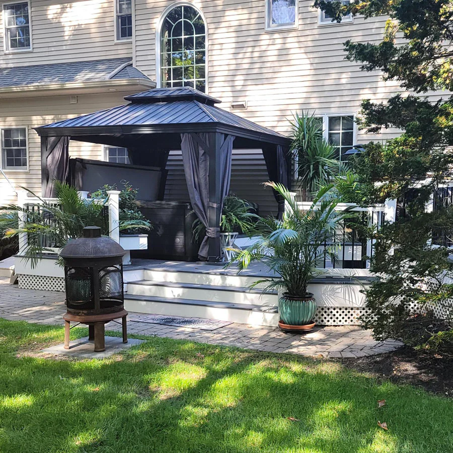 PURPLE LEAF 3 x 4.25 M Garden Gazebo With Galvanized Steel Double Roof, Waterproof  Gazebo With  Aluminum Frame for All Weather - Image 19