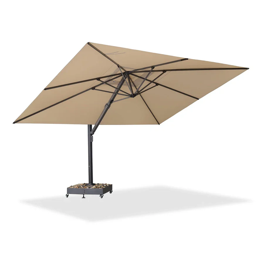 PURPLE LEAF 4 x 4 m / 2.7x 4.6 m Large Outdoor Aluminum Umbrella Offset Patio Umbrella - Image 26