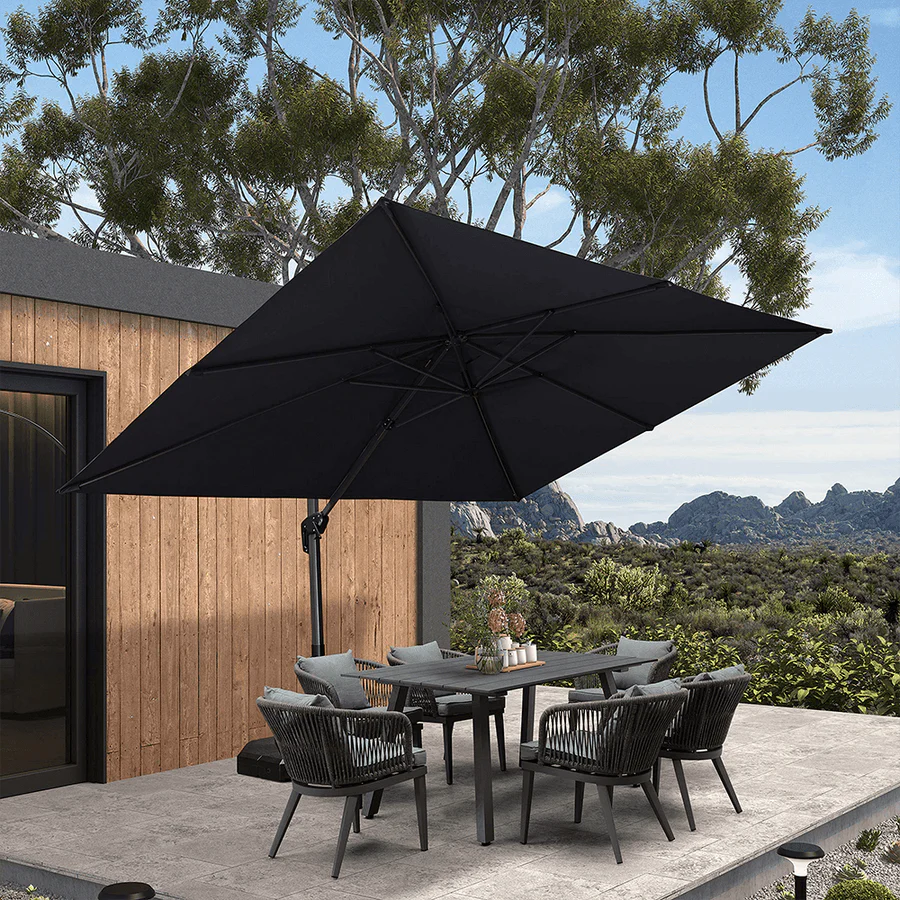 PURPLE LEAF Patio Outdoor Large Parasol Square and Rectangular Cantilever Yard Sun Parasol - Image 144