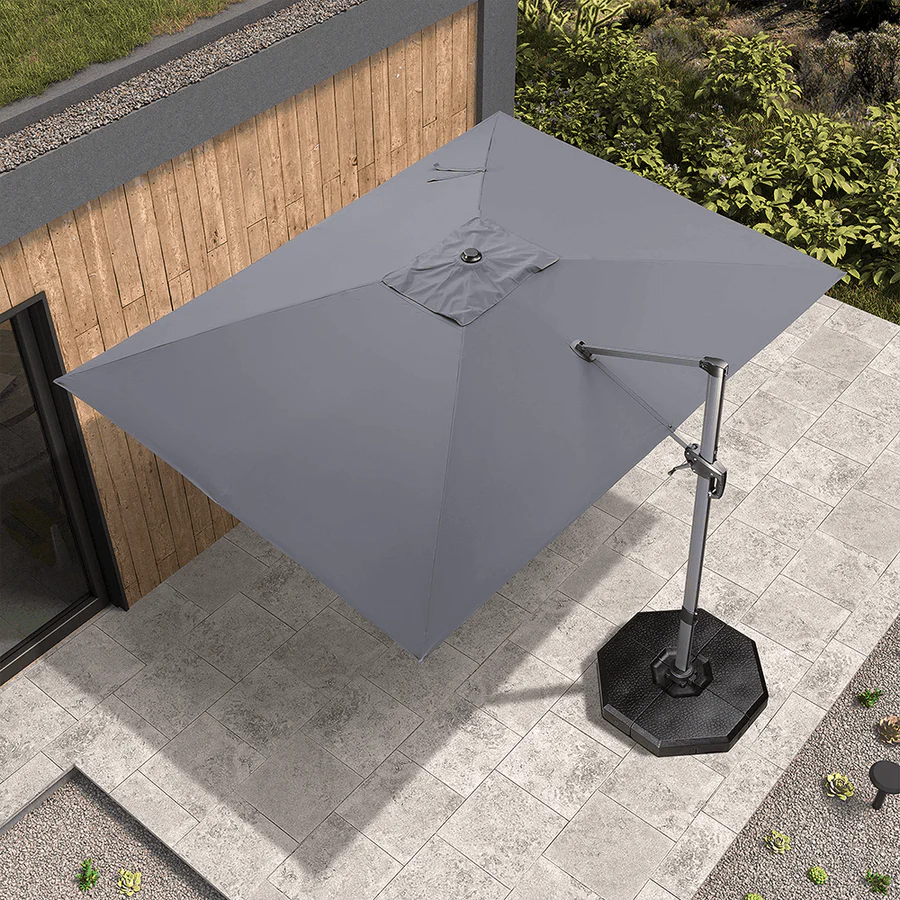 PURPLE LEAF Patio Outdoor Large Parasol Square and Rectangular Cantilever Yard Sun Parasol - Image 149