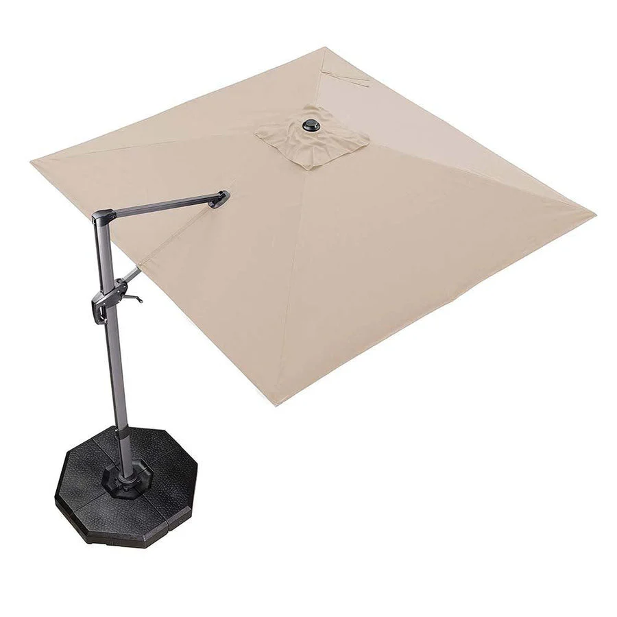PURPLE LEAF Patio Outdoor Large Parasol Square and Rectangular Cantilever Yard Sun Parasol - Image 180