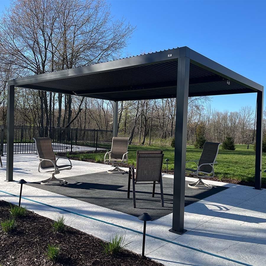 PURPLE LEAF Athena Louvered Pergola Outdoor Aluminum Pergola with Adjustable Roof for Deck Backyard Garden Hardtop Gazebo - Image 15