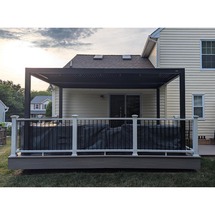 PURPLE LEAF Athena Louvered Pergola Outdoor Aluminum Pergola with Adjustable Roof for Deck Backyard Garden Hardtop Gazebo - Image 17