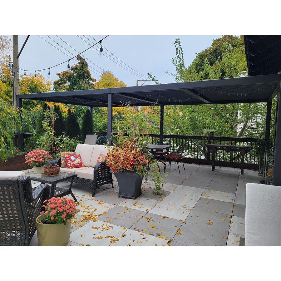 PURPLE LEAF Athena Louvered Pergola Outdoor Aluminum Pergola with Adjustable Roof for Deck Backyard Garden Hardtop Gazebo - Image 21