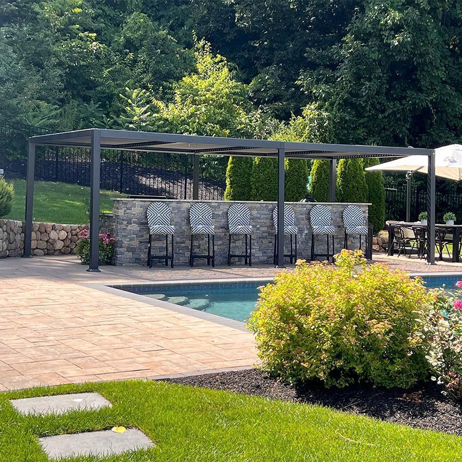 PURPLE LEAF Athena Louvered Pergola Outdoor Aluminum Pergola with Adjustable Roof for Deck Backyard Garden Hardtop Gazebo - Image 22