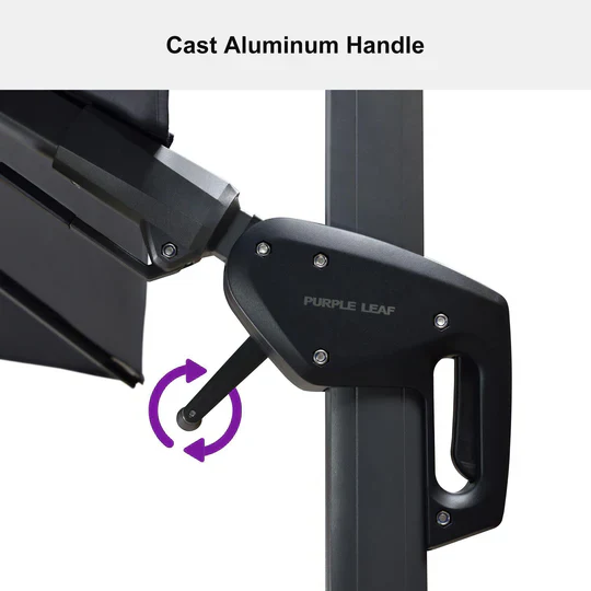 PURPLE LEAF Rectangle Swivel Offset Cantilever  Parasol - Image 32