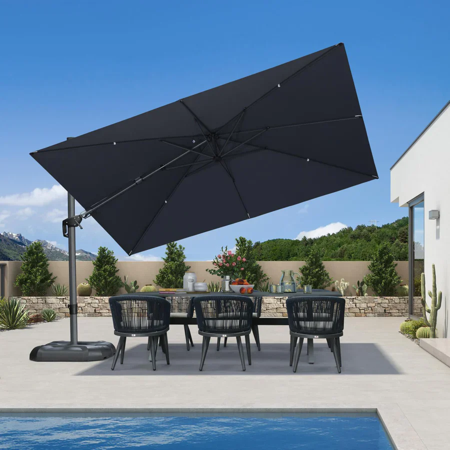 PURPLE LEAF Rectangle Swivel Offset Cantilever  Parasol - Image 38
