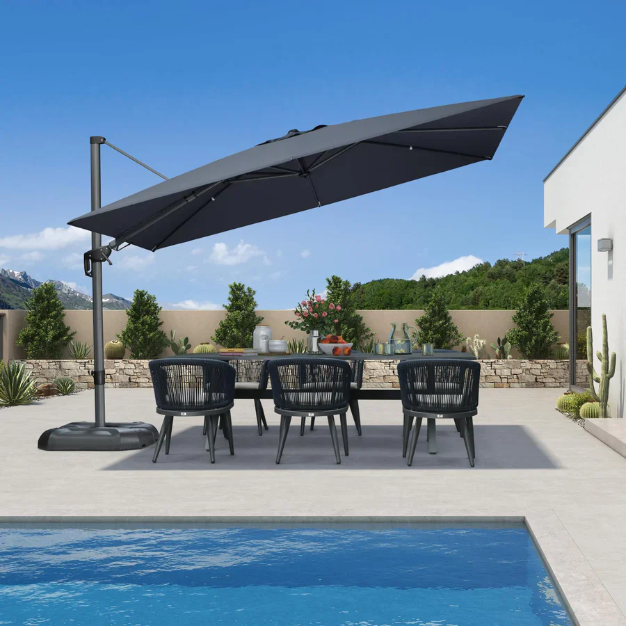 PURPLE LEAF Rectangle Swivel Offset Cantilever  Parasol - Image 39