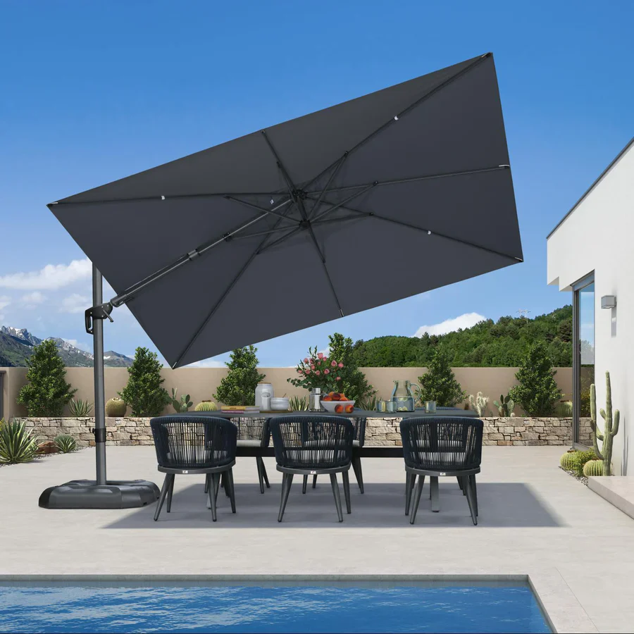 PURPLE LEAF Rectangle Swivel Offset Cantilever  Parasol - Image 40