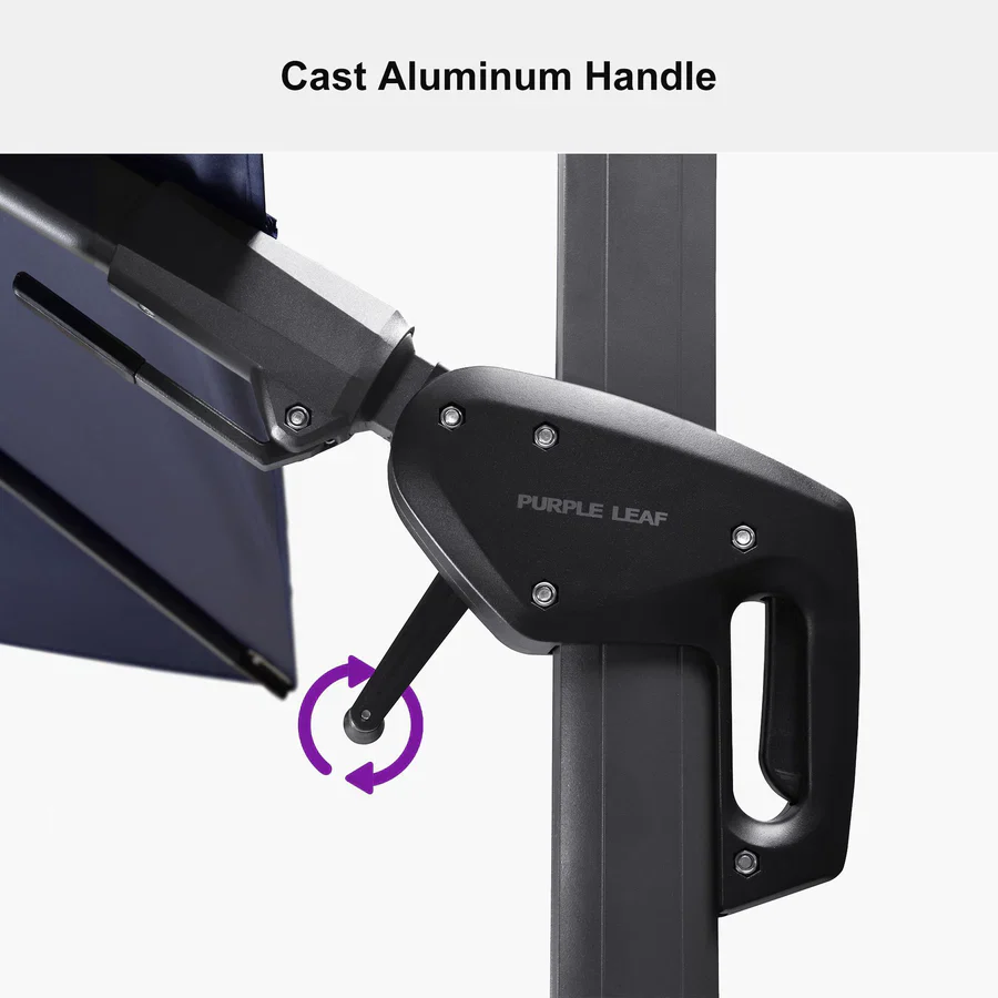 PURPLE LEAF Rectangle Swivel Offset Cantilever  Parasol - Image 46