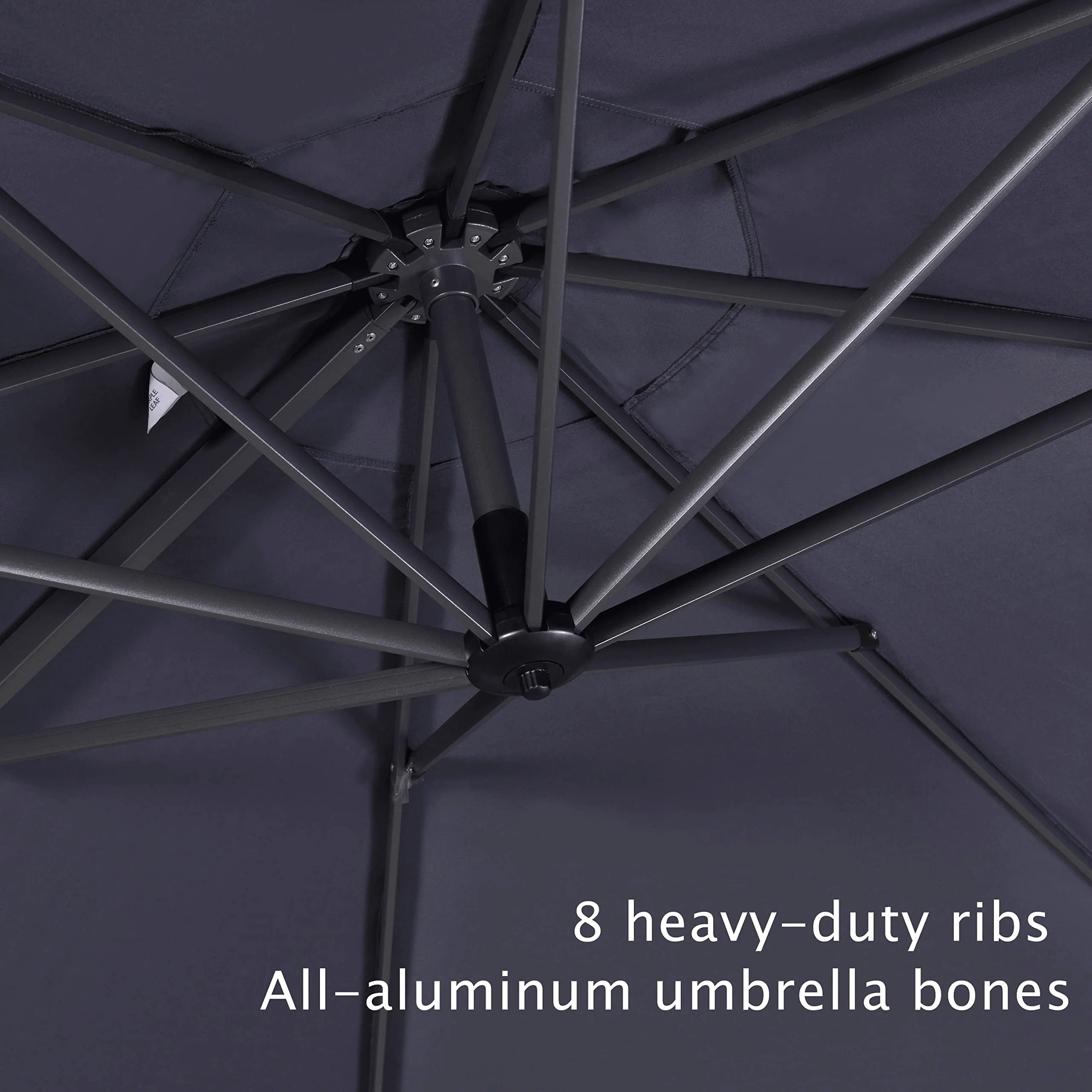 PURPLE LEAF Economical  Patio Offset Round Parasol - Image 11