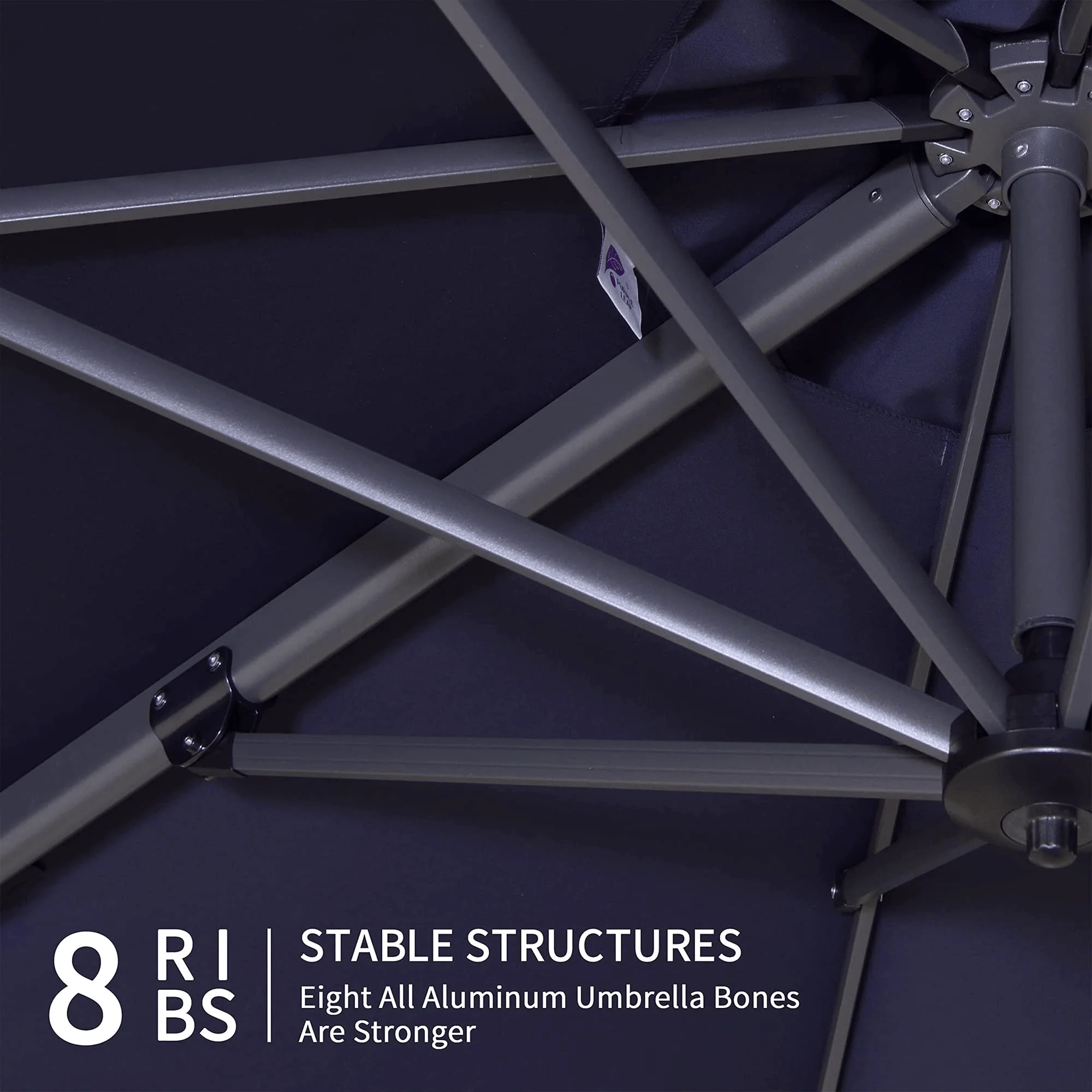 PURPLE LEAF Economical  Patio Offset Round Parasol - Image 30