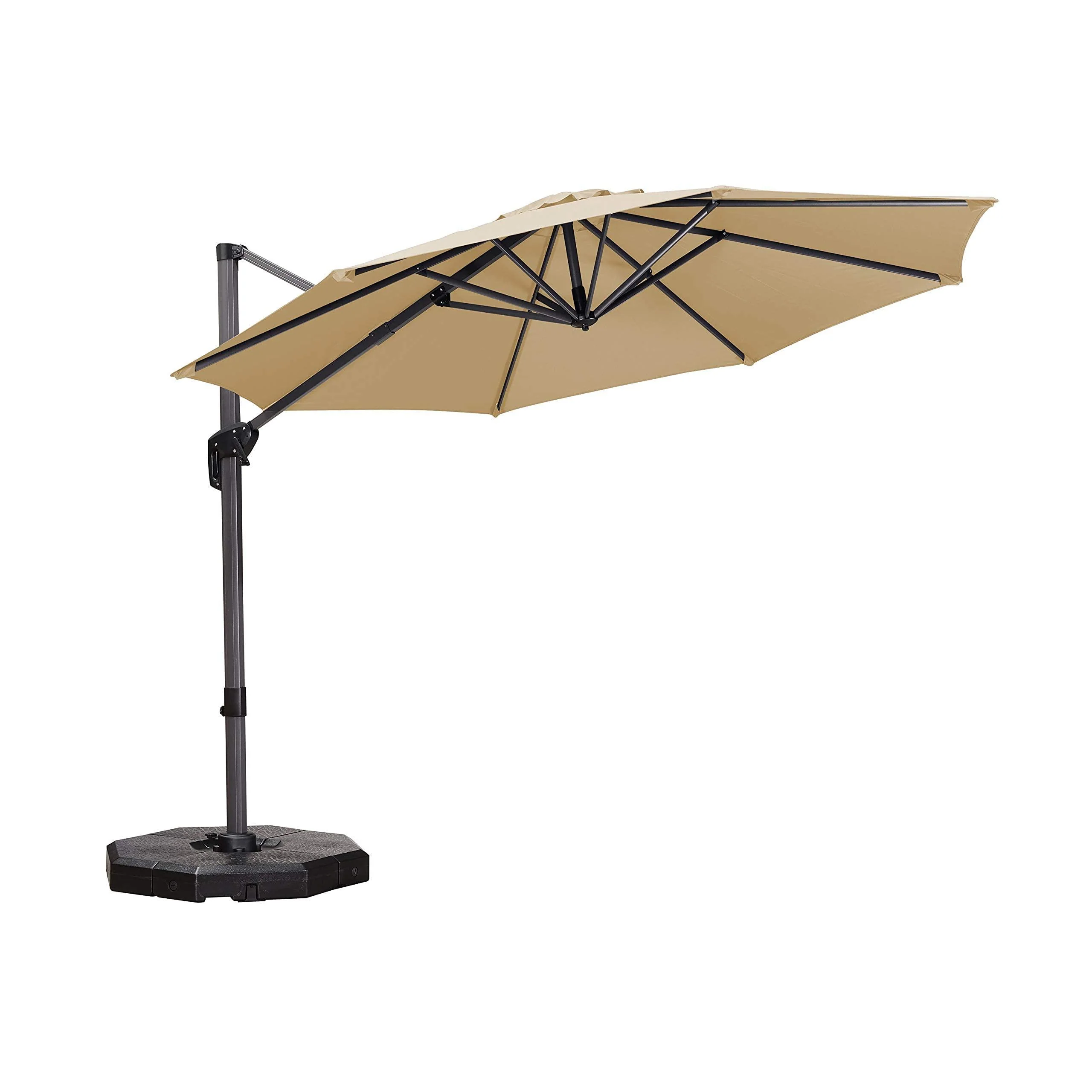 PURPLE LEAF Economical  Patio Offset Round Parasol - Image 4