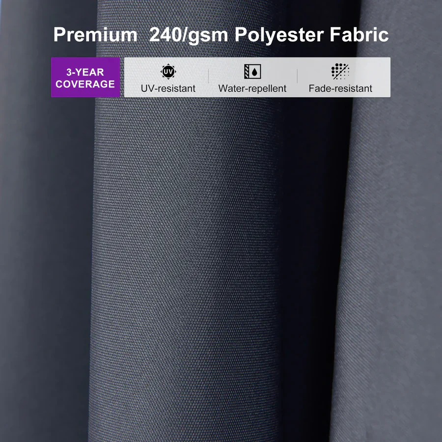 PURPLE LEAF Stepless Tilt Cantilever Umbrella Affordable Outdoor Patio Umbrella - Image 12