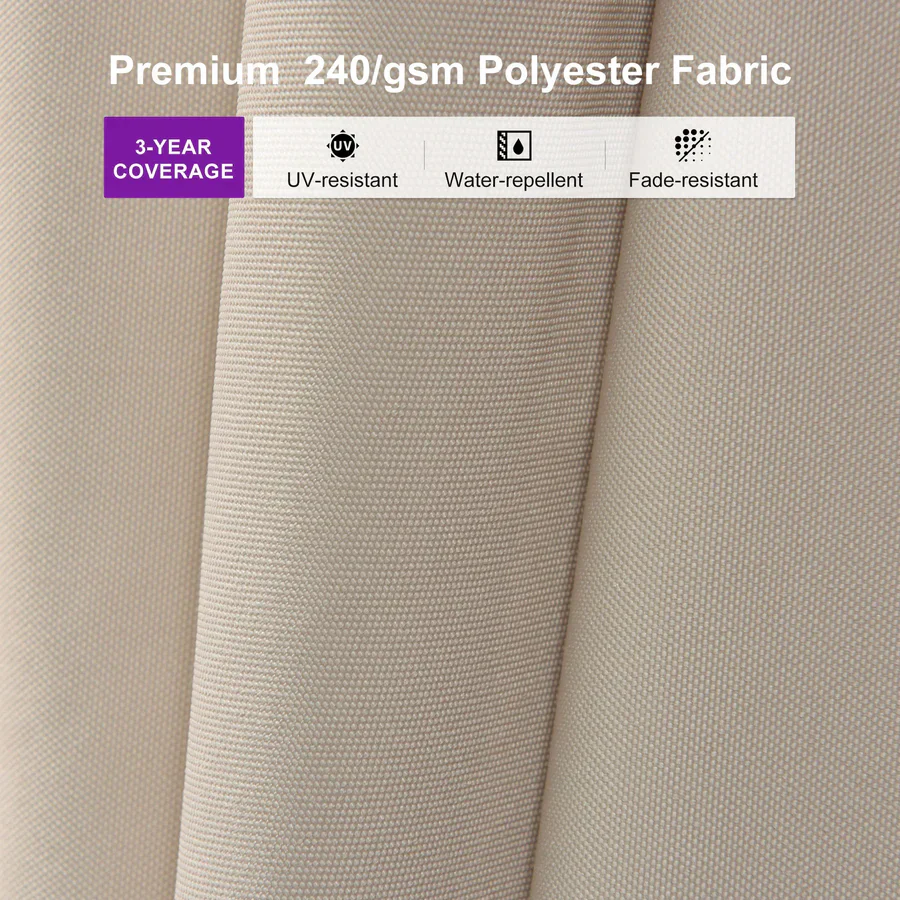 PURPLE LEAF Stepless Tilt Cantilever Umbrella Affordable Outdoor Patio Umbrella - Image 6
