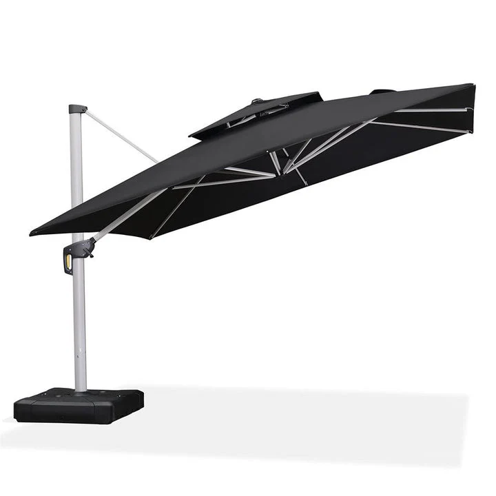 PURPLE LEAF Outdoor Windproof Parasol, Square Cantilever Umbrella Outside Patio - Image 66